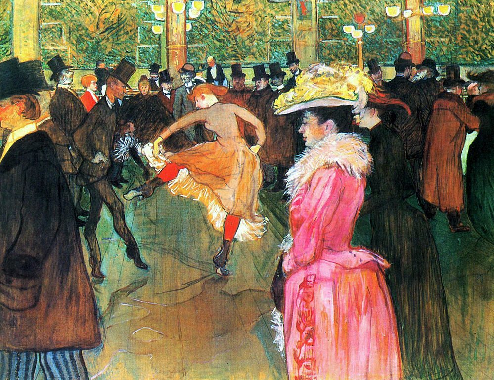At the Moulin Rouge, The Dance, pintura de Henri de Toulouse-Lautrec