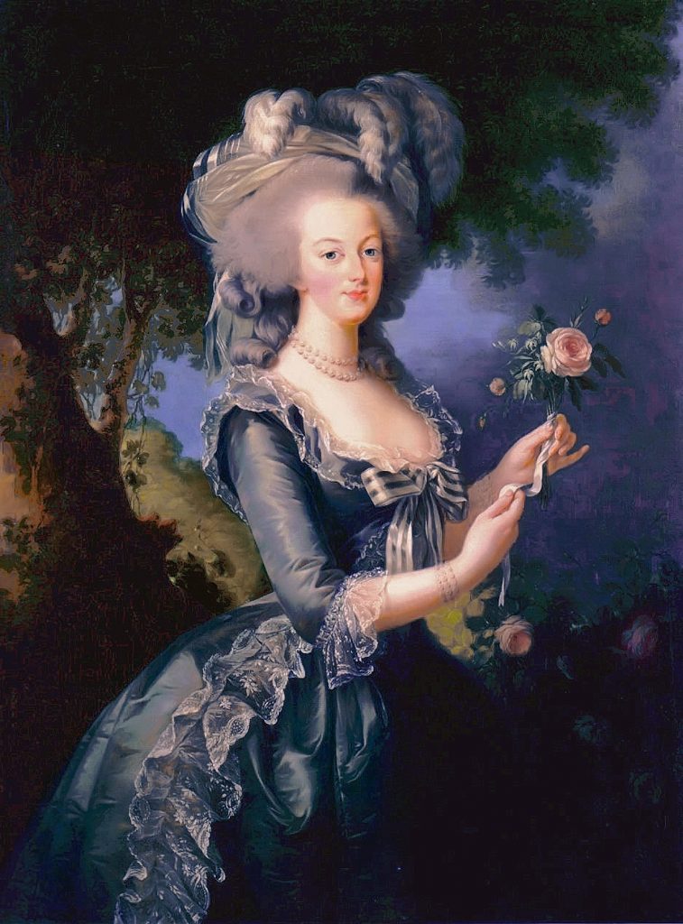 Os exageros do Romantismo e Rococó são representados por Maria Antonieta