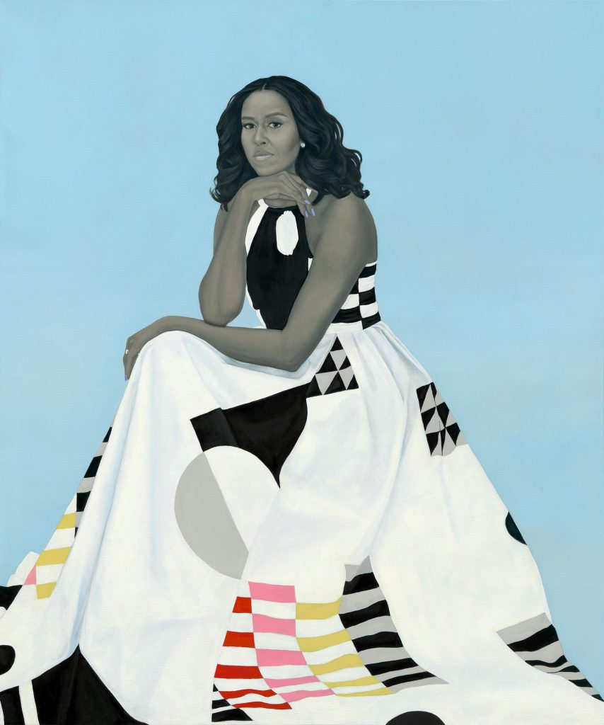 Retrato de Michelle Obama por Amy Sherald