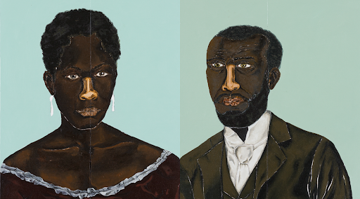 Pinturas de Dalton de Paula, em Histórias Afro-atlânticas 