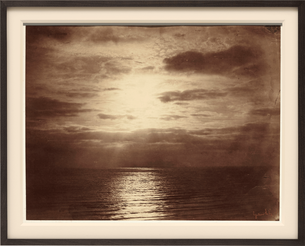 Effet de soleil dans les nuages - Océan, Normandy, de Gustave Le Grey, c. 1856-1857 