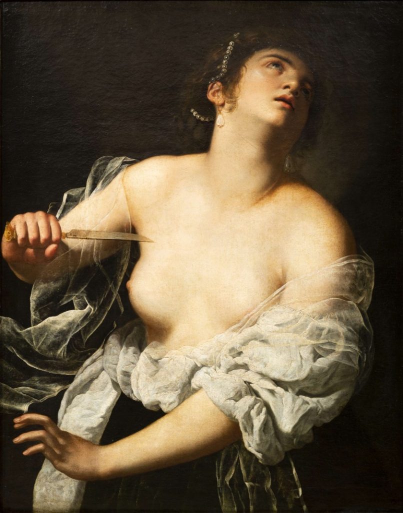 Lucretia, de Artemisia Gentileschi