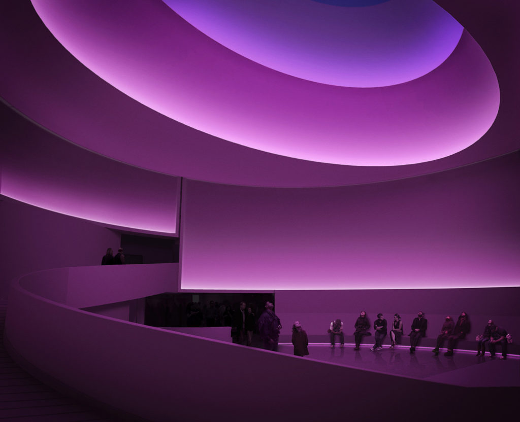 Instalação de James Turrell no Guggenheim