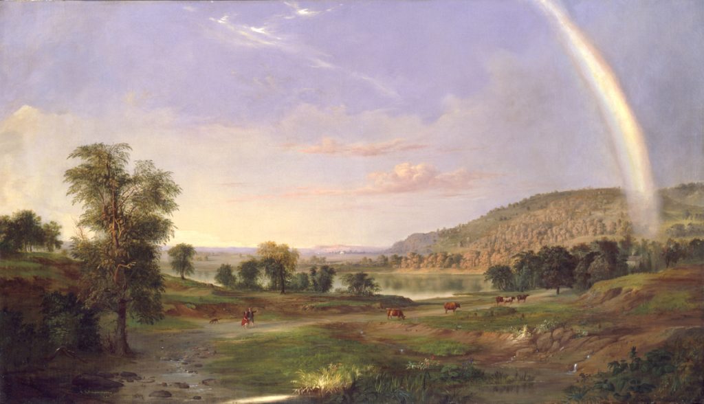 Landscape with Rainbow, pintada em 1859 pelo artista Robert S. Duncanson