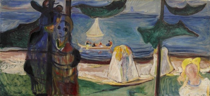 Edvard Munch, Summer Day or Embrace on the Beach (The Linde Frieze), 1904.