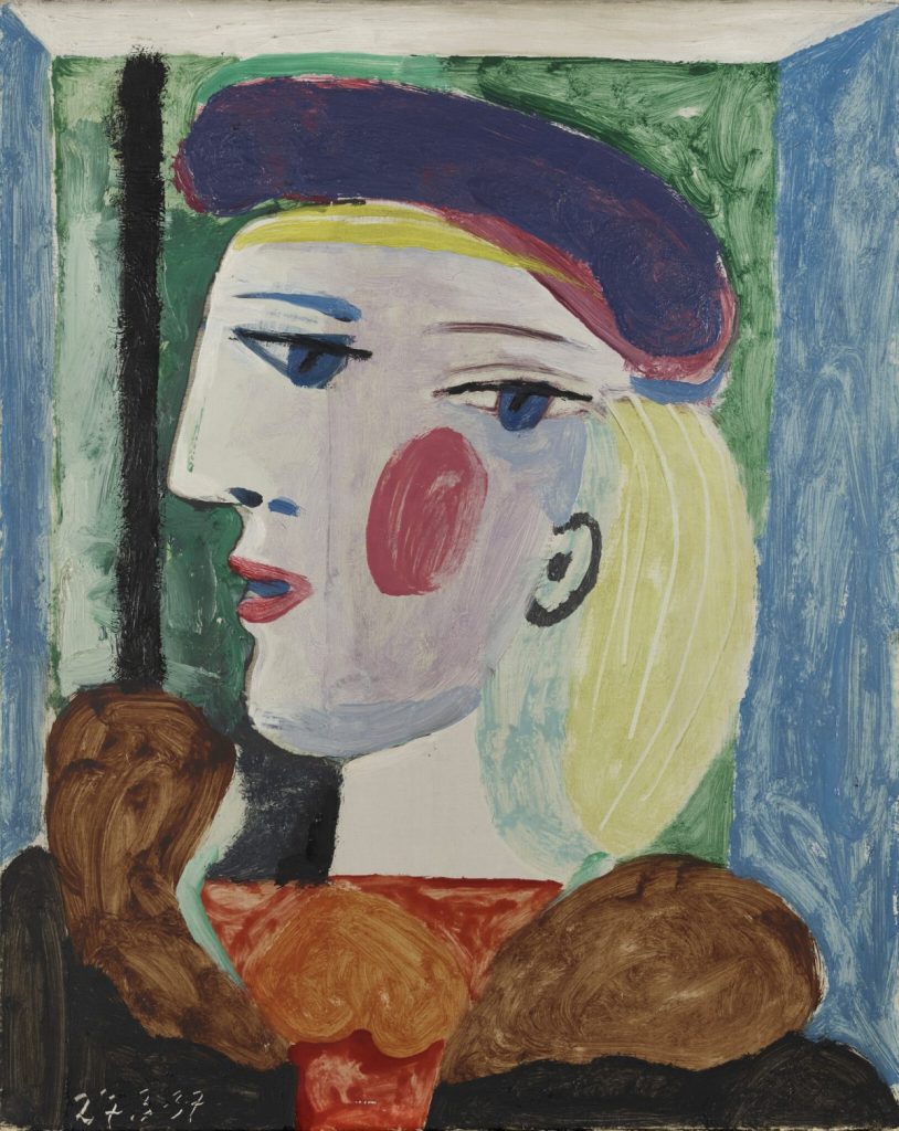 Femme au béret mauve,  retrata a musa de Picasso