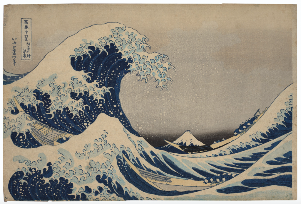 A grande onda, de Katsushika Hokusai