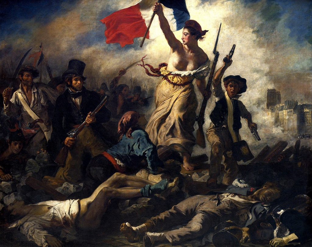 A liberdade guiando o povo, Eugène Delacroix