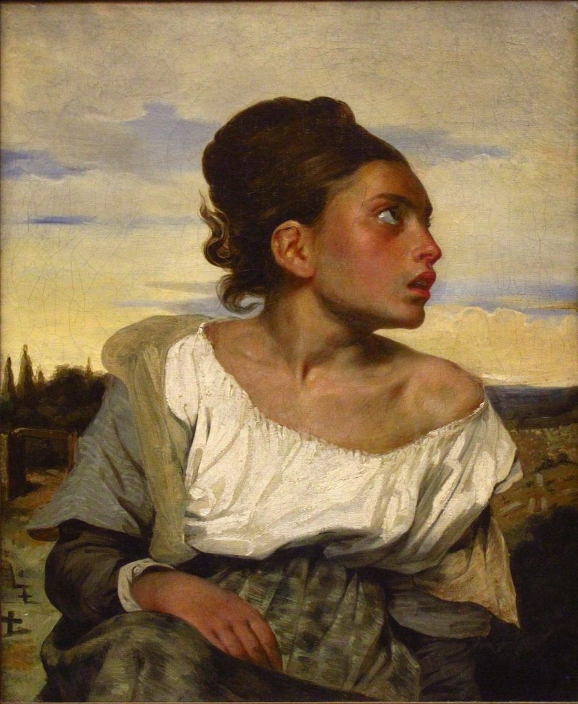 Menina Órfã no Cemitério, Eugène Delacroix
