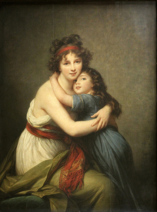 Elisabeth Louise Vigée Le Brun, Self-Portrait with Her Daughter Julie (à l’Antique), 1789