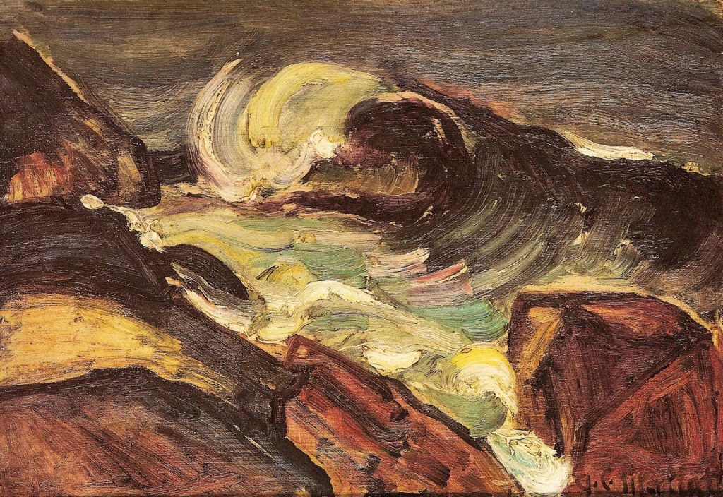 O rochedo, 1915, de Anita Malfatti