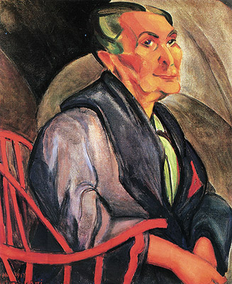 A mulher de cabelos verdes, de Anita Malfatti, de 1916