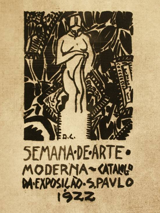 Cartaz da Semana de Arte Moderna idealizado por Di Cavalcanti 