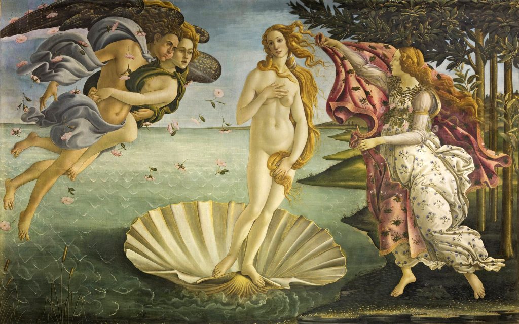 O nascimento de Vênus, de Sandro Botticelli 