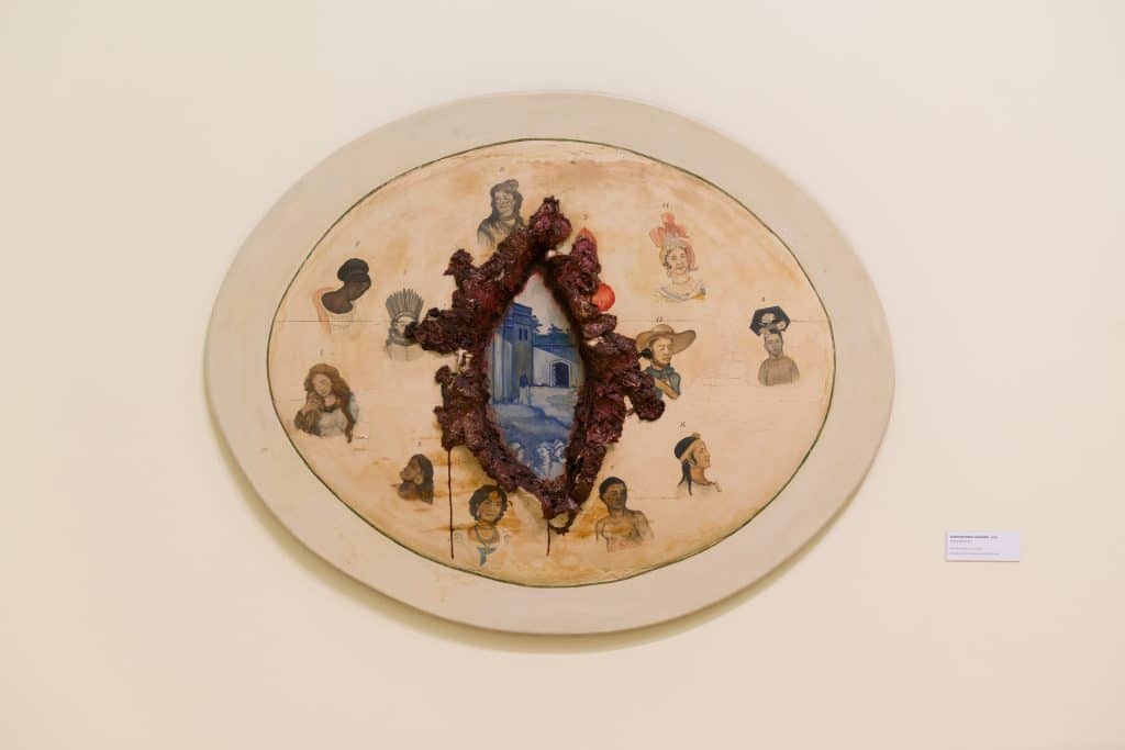 "Suturas Fissuras Ruínas" de Adriana Varejão na Pina Luz para Pinacoteca de São Paulo