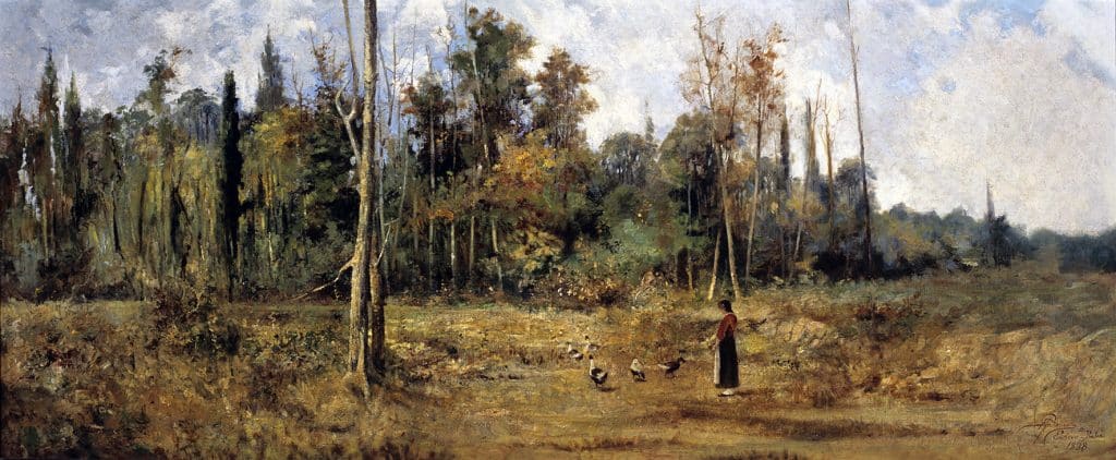 Paisagem de Pádua, 1888, Antonio Parreiras, acervo do Museu de Arte Brasileira - MAB Faap