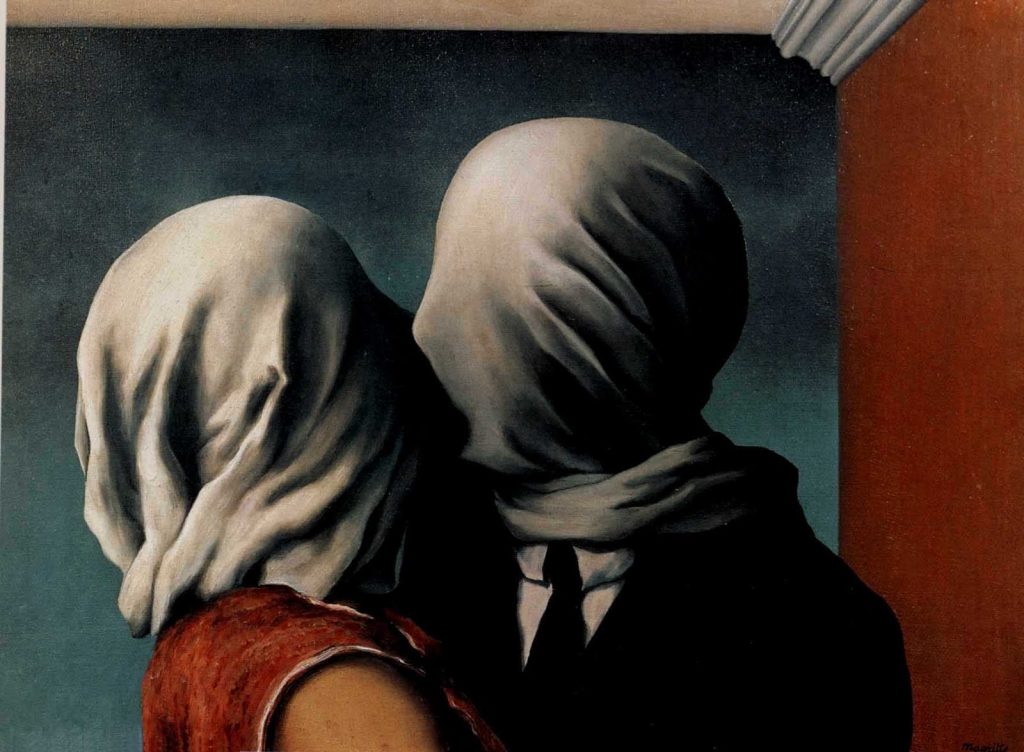 Os amantes, de René Magritte