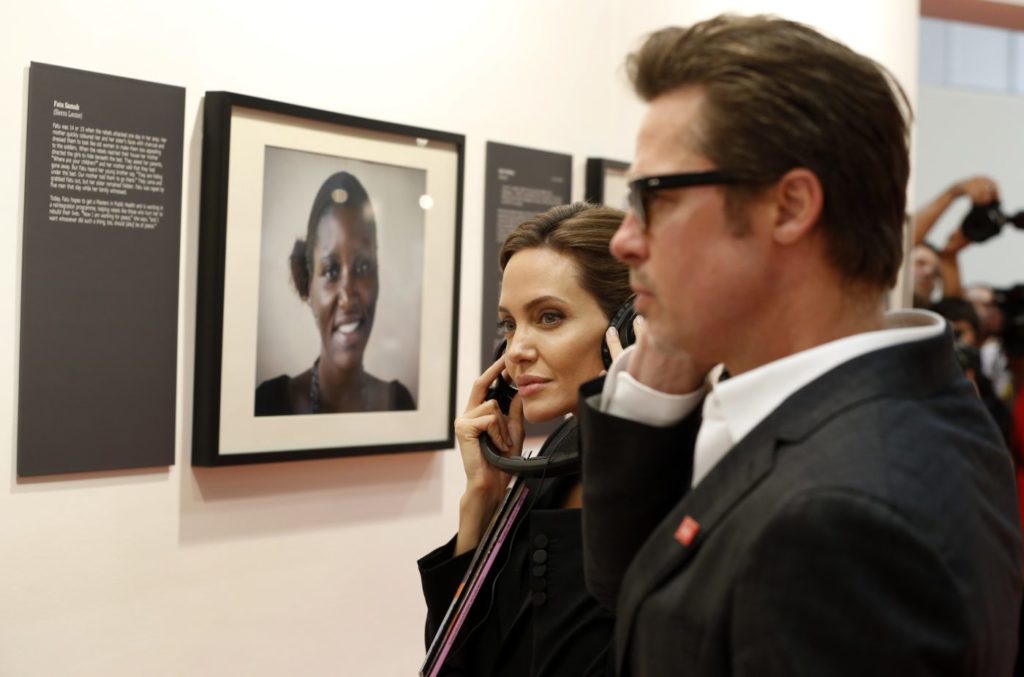 Angelina Jolie and Brad Pit