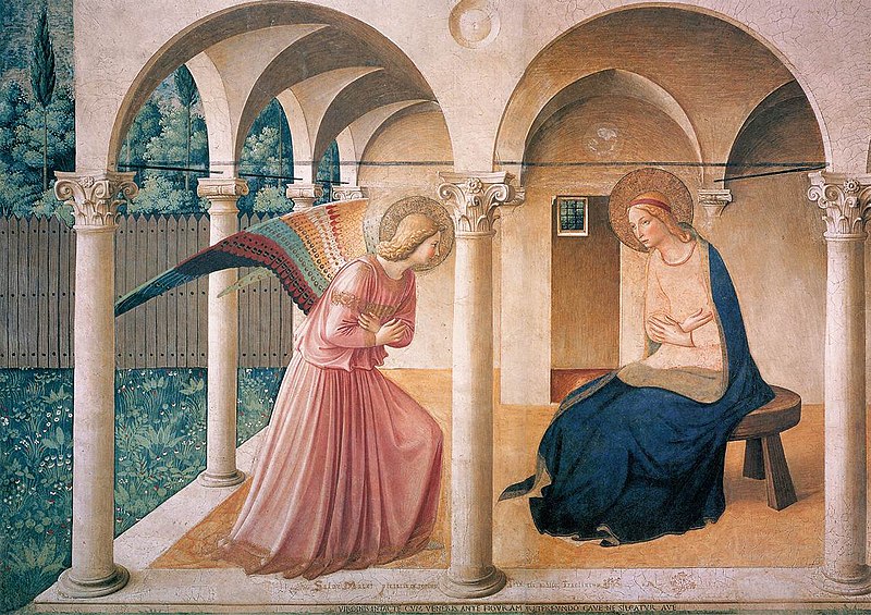 A Anunciação, 1442, Fran Angelico. 