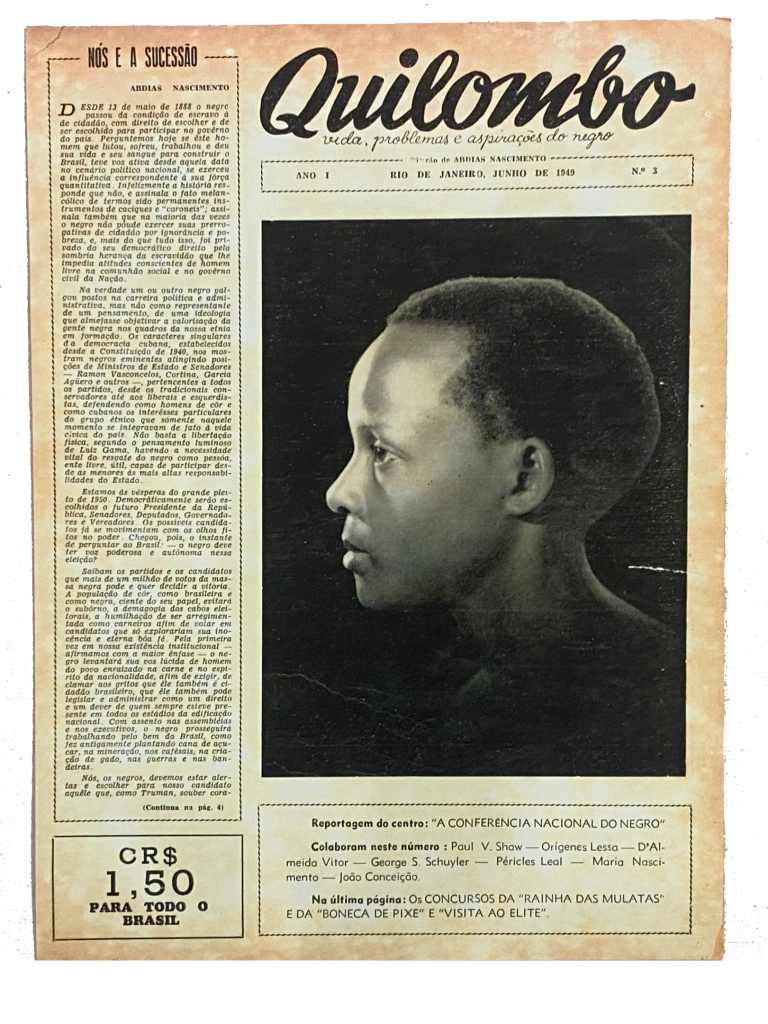 Jornal do Quilombo, idealizado por Abdias Nascimento foi o ponto de partida para a nova exposição organizada por Inhotim
